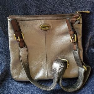 New Fossil Explorer Gunmetal Crossbody